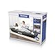 Bestway TriTech Luftbett mit integrierter Akku-Pumpe Double XL/Lo 203 x 152 x 30 cm, Grau