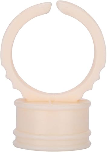 Miniatura 7 de 100 piezas de anillo de tatuaje de cejas de silicona microblading pigmento dedo pegamento titular para maquillaje de pestañas, herramientas