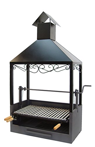Imex El Zorro - Cajón-Barbacoa Con Chimenea Para Obra-Elevador Con Parrilla Inox En Oferta Imex El Zorro 71507 - Cajón Barbacoa C/Chimenea Y Parrilla Inox. 73X40X139 Cms.