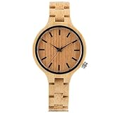 OSOLVE Cinturino in pelle Orologi alla moda Orologio da donna Cinturino a catena in legno Braccialetto in acero di lusso Orologio da movimento giapponese retrò