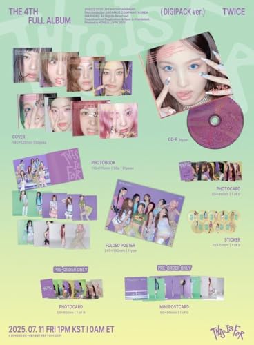 TWICE This is for 4ème album CD musique coréenne Digipack précommande