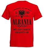Mit diesem coolen Albanien T-Shirt kann man sich überall im Trainig Sport oder Freizeit sehen lassen