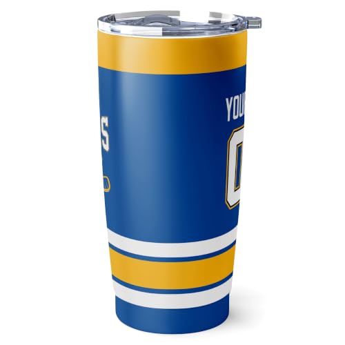 Image of ANTKING St. Louis Tumbler 20oz Custom Name Number Travel Mug Gifts | Stainless Steel Insulated Coffee Cup for Men Women