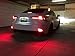 iJDMTOY Red Lens 69-SMD LED Bumper Reflector Lights Compatible With 2014-2020 Lexus IS250 IS350 IS200t IS300, Function as Tail, Brake, Rear Fog Lamps