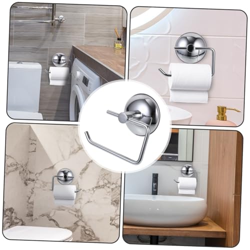 ノーパンチ式壁掛け式アイデア個性吸盤二重浴室トイレホルダー Amazon.co.jp: トイレ設備アクセサリ - トイレ用設備: DIY・工具