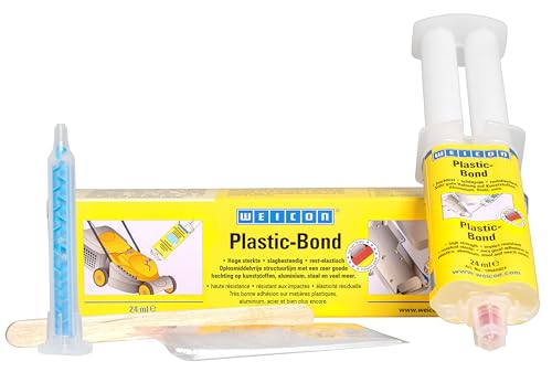 WEICON Plastique Bond 24 ml avec buse mélangeuse 24 ml | Colle structurale acrylique bi-composante sans solvant