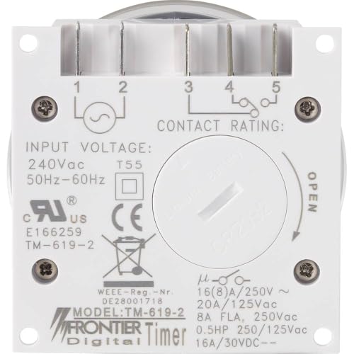 Programmateur horaire pour encastrement numérique 230V 16A - 3