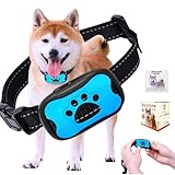TTFP 無駄吠え防止首輪 小中型犬専用首輪 53g超軽量 電流ショック不使用 全自動 7段階ピーの音&振動 防水 しつけグッズ 日本語説明書付き（肉球 ブルー）