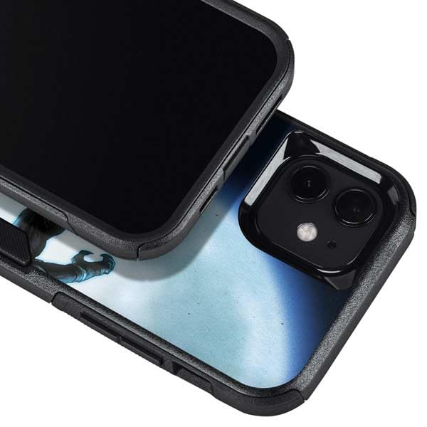 Skinit Decal Phone Skin Compatible with OtterBox Commuter iPhone 12 Mini - Officially Licensed Marvel Black Panther Jumping Through Air Design