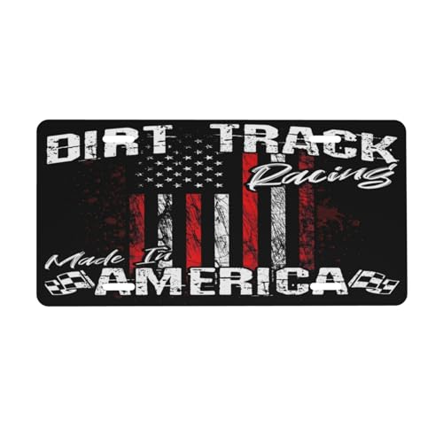 STARIICE Dirt Track Racing American Flag License Plate Cover Car