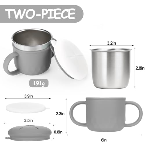 Image of Mity rain Stainless Steel Snack Containers, 4-in-1 Spill Proof