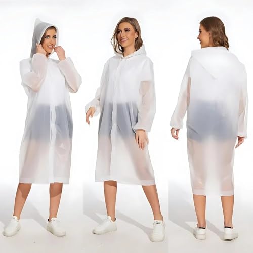 Capa de Chuva Poncho Unissex em EVA, Impermeável, Reutilizável para Passeios, Viagens, Esportes e Sh