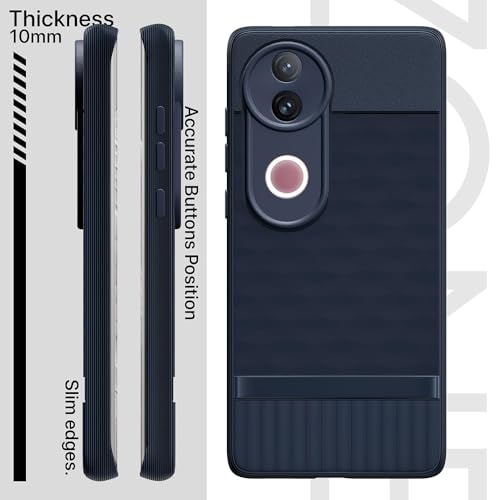 Image of Shockproof Case for Vivo V50 5G / V50e 5G / T4R 5G / iQOO Z10R 5G | Full Camera Protection | TPU Flexible Back Cover for Vivo V50 5G / V50e 5G / T4R 5G / iQOO Z10R 5G (Steel Blue)