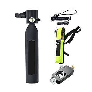 Duikuitrusting Duikcilinder 0.5L Duikuitrusting Duiksportbenodigdheden Siliconen Ademhalingsapparaatset voor duiken of als reserveluchtfles