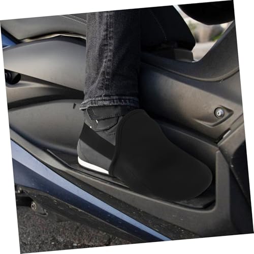 2 cubre dedos para bicicleta cálidos y antideslizantes, diseño de media zapatilla elástica, impermeables al viento, para protección en climas fríos miniatura 6