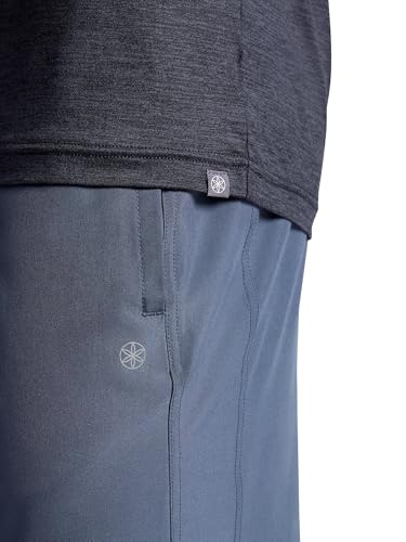 Gaiam Mens Everyday Basic Crewneck Top, Standard Fit, Stretch Midweight Material - Image 6