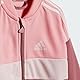 adidas Baby Infants Tiberio 3-Stripes Colorblock Shiny Tracksuit Baby-Jogger, semi pink spark/sandy pink/preloved crimson,