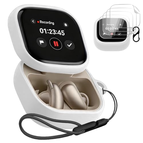For Anker Soundcore Liberty 5 Pro Max �p �P�[�X �J�o�[ +4���t�B���� �yNOUKAJU�z ���C�����X �C���[�z�� �V���R�� �ی�P�[�X �i�J���r�i�t��+�X�g���b�v�t���j �����h�~ �L�Y�h�~ �ϏՌ� �����[�d�\ �h