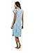 Casual Nights Women's Smocked Lace Short Sleeve Nightgown - Blue - Large