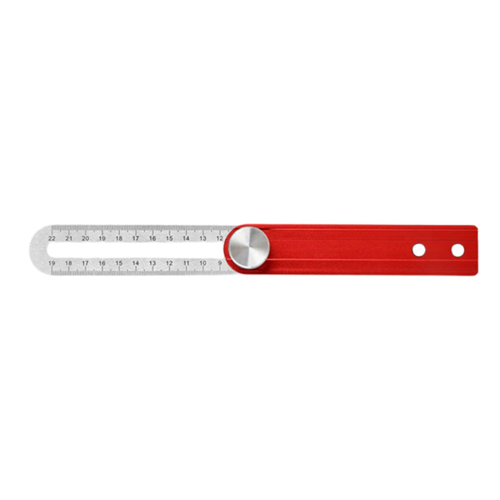 LLUJIAXI High Accuracy Aluminum Woodworking Square Ruler with 90 & 45 Degree Angles Suitable for Accurate Marking & Measuring