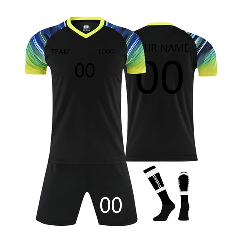 Genérico Personalizar Maillot para niños y adultos, Equipacion Futbol Niños Personalizada, camiseta de entrenamiento deportivo personalizadas, conjuntos de fútbol personalizados 2024