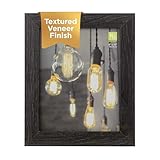 Kiera Grace Loft Picture Frame, Holds an 8" x 10" Photo, Wood Frame for Wall Hanging and Photo Display, Driftwood Black