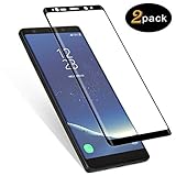 Basesailor NINI12 Full Coverage Anti-Scratch HD Clear 3D Curved Tempered Glass Screen Protector for Samsung Galaxy Note 8 - Black