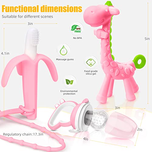 image for SHARE&CARE Baby Teething Toys and Natural Organic Fruit Feeder Pacifie