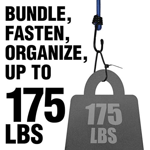 Cambridge Cable Ties 21-in 175 Lb Tensile Strength Heavy Duty Self Locking UV Resistant Black Zip Ties, 50 Pack, UL Listed, Contractor Quality and Strength