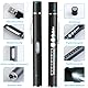 KEWAYO Pen Light, USB wiederaufladbare LED Taschenlampe mit Pupillenmaß, Edelstahl-Clip, duale Lichtquelle, Taschenlampe für Zuhause und Outdoor-Aktivitäten