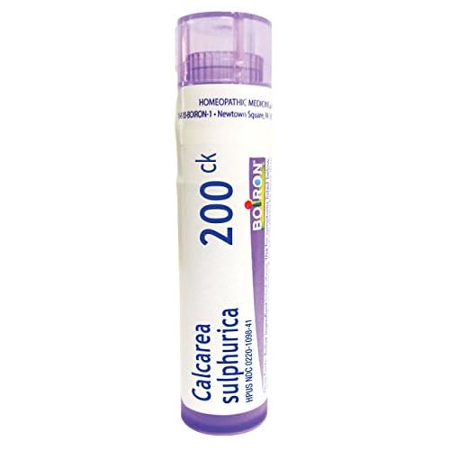 Boiron Calcarea Sulphurica 200CK, Homeopathic Medicine for Acne, White, 80 Count