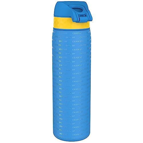 Ion8 NFL Los Angeles Chargers Lightweight Steel Water Bottle, 600 ml/20 oz, Non-Insulated, Leak Proof, Easy to Open - Image 2