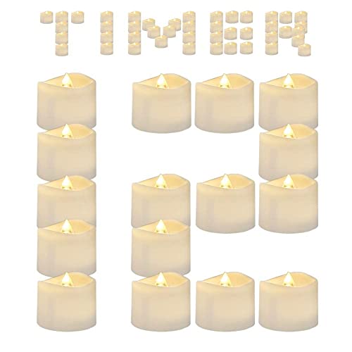 Amagic 12 Pack Timed Tea Lights Warm White & 24 Pack Flameless Tea Lights #TOP1
