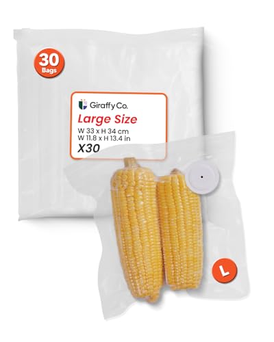 Reusable Vacuum Sealer Bags (10/30) 30x34cm, BPA-Free, Leak-Proof & Odor-Resistant