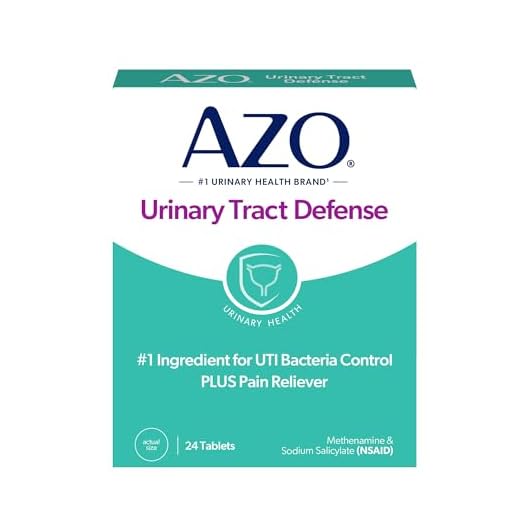 AZO Urinary Tract Defense Antibacterial Protection, Helps Control a UTI Until You Can See a Doctor, No. 1 Most Trusted Urinary Health Brand, 24 Count (Pack of 1)