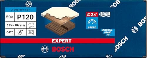EXPERT C470 Sandpaper 115 x 107 mm, G 120, 50-pc – Ansicht 2