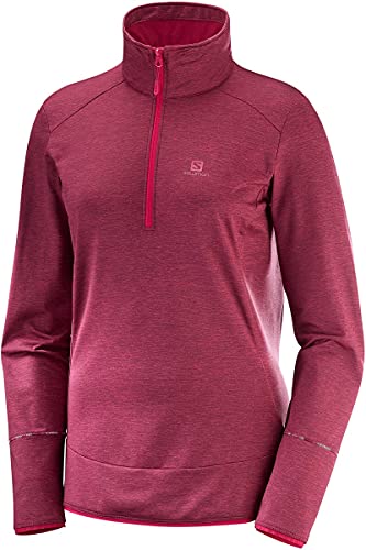 Sudadera Salomon Discovery HZ mujer forro polar técnico montaña capa intermedia trekking