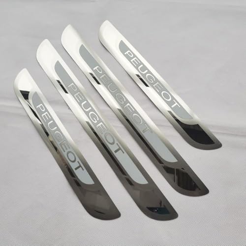 【Materiale eccellente】: Le nostre strisce di protezione del brancardo della porta dell'auto sono realizzate in acciaio inossidabile premium. Resistenza alle alte temperature, impermeabile e resistente ai graffi, previene la ruggine. Include 4 pezzi/set, 2 pezzi anteriori e 2 pezzi posteriori.