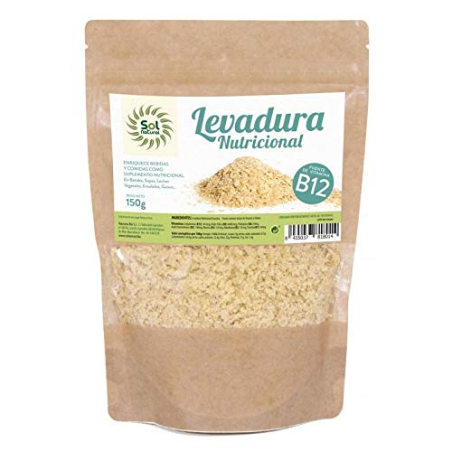 Levadura nutricional con vitamina B12 Sol Natural 150g
