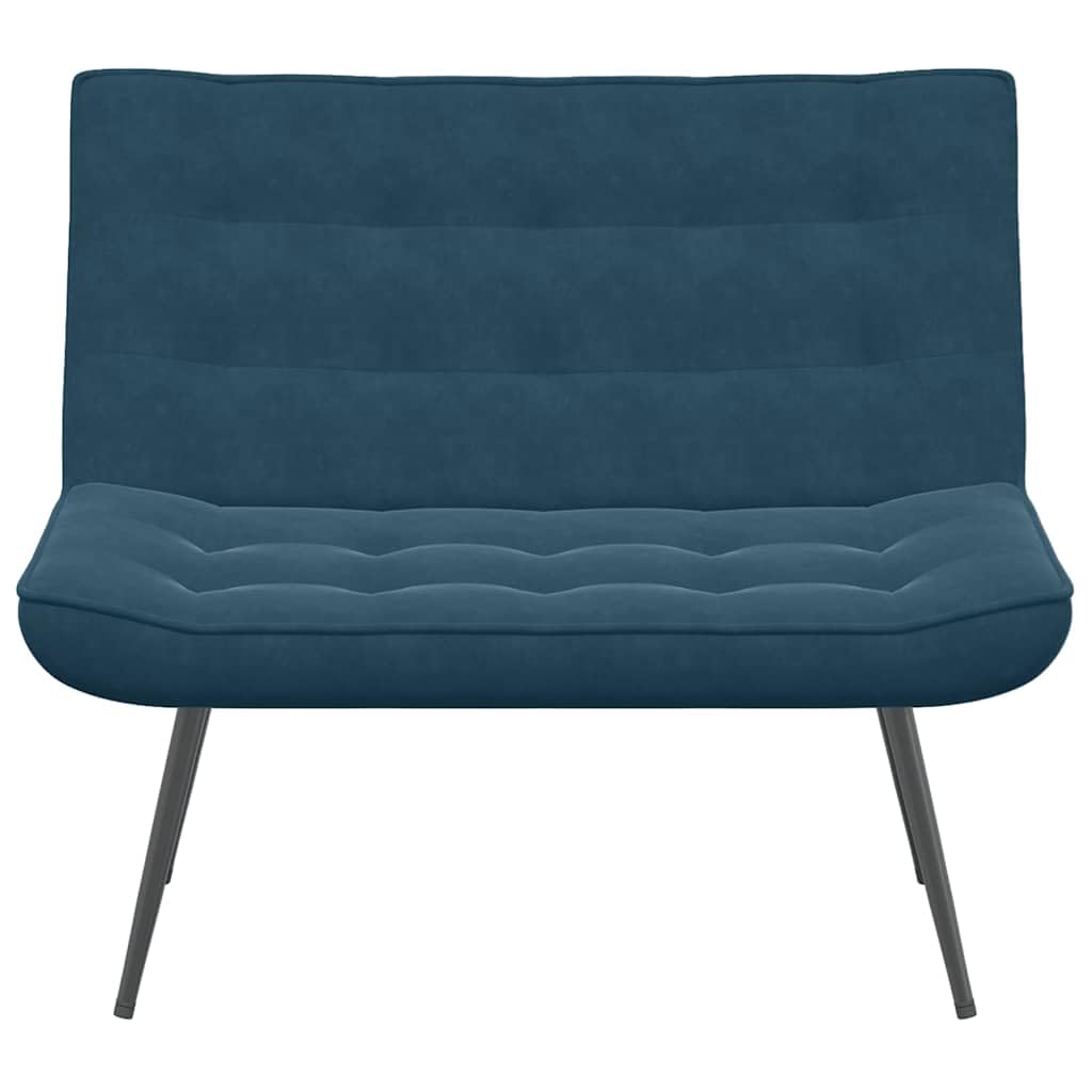 vidaXL Sitzbank Blau 110x74x84 cm Samt, Bank, Sitzbank Wohnzimmer, Wohnzimmerbank, Eingangsbank, Esszimmerbank, Wohnzimmermöbel, Samtbank