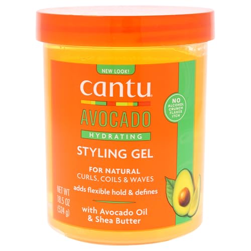CANTU - Gel de Peinado con Aguacate - Sin Alcohol - Estiliza y...