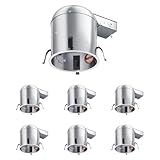 ANYHOME 6 Pack 6 Inch Recessed Lighting Housing Remodel,Can Light Housing,IC Rated & Air Tight,E...