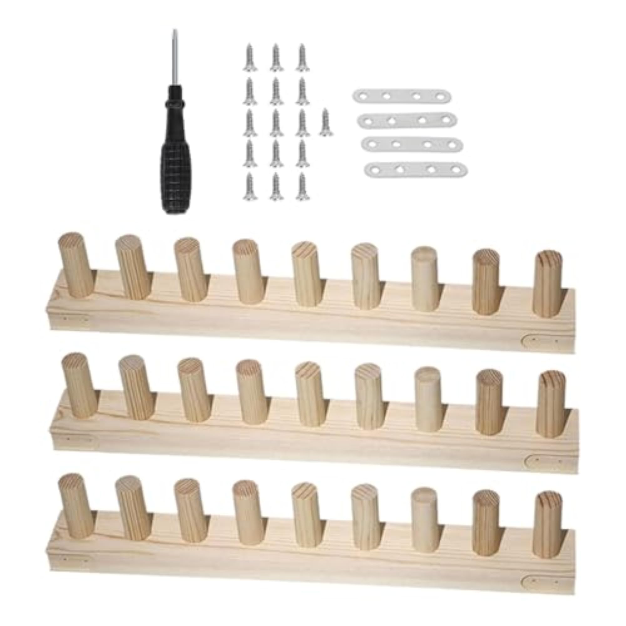 Wooden Knitting Loom Easy to Assemble Adjustable Loom