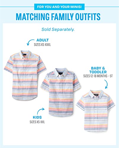 Image of The Children's Place boys Short Sleeve Button Up Shirt