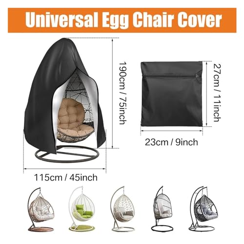 Housse chaise oeufs suspendue imperméable et coupe-vent 210D
