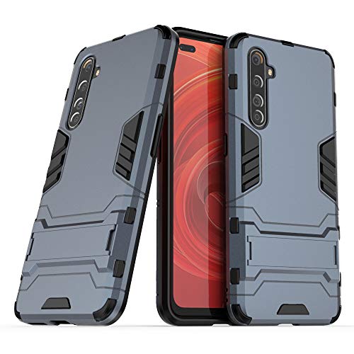 SCIMIN Hybrid Case for Realme X50 Pro, Shockproof Case for Realme X50 Pro, Dual Layer Protection Hybrid Rugged Case Hard Shell Cover with Kickstand for Realme X50 Pro