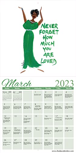 2023 African American Monthly Wall Calendar, Shades Of Color: Girlfriends, A Sister’s Sentiments, Highlighting Black Culture Through Beautiful Art, 12 By 12 Inches, Artist: Cidne Wallace (23Gf) #TOP4