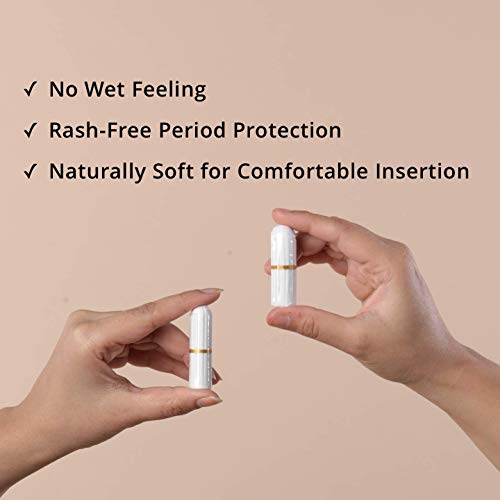 Carmesi 100% Organic Cotton Tampons - 16 Super for Heavy Flow - FDA Approved - Biodegradable - Made in Europe - Dermatologically Tested - No Chemicals - Rash-Free, White - Image 5
