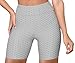 BOTRE Pantaloncini Sportivi Donna Leggings Fitness Allenamento Pantaloni Sportivi Vita Alta Yoga Leggins Palestra Corsa Jogging Shorts (Grigio, S, s)