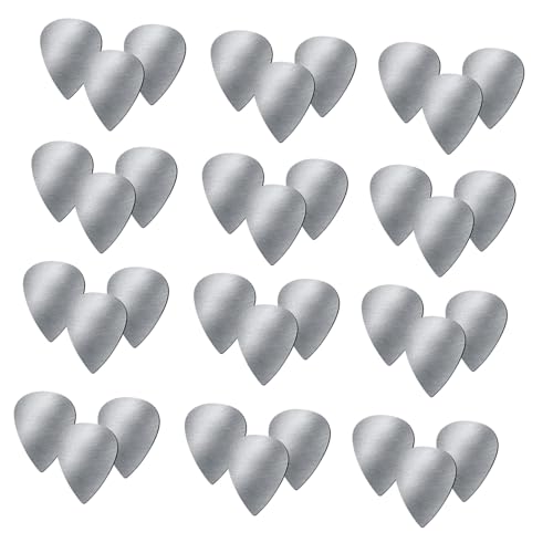 jojofuny ステンレス製ギターピック 多機能アコースティック ベース対応 耐久性と安定した音質 ブラック粘着ボックス クリアケース付属 ギタ